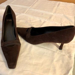 Stuart Weitzman Chocolate Brown Suede Pumps Size 11